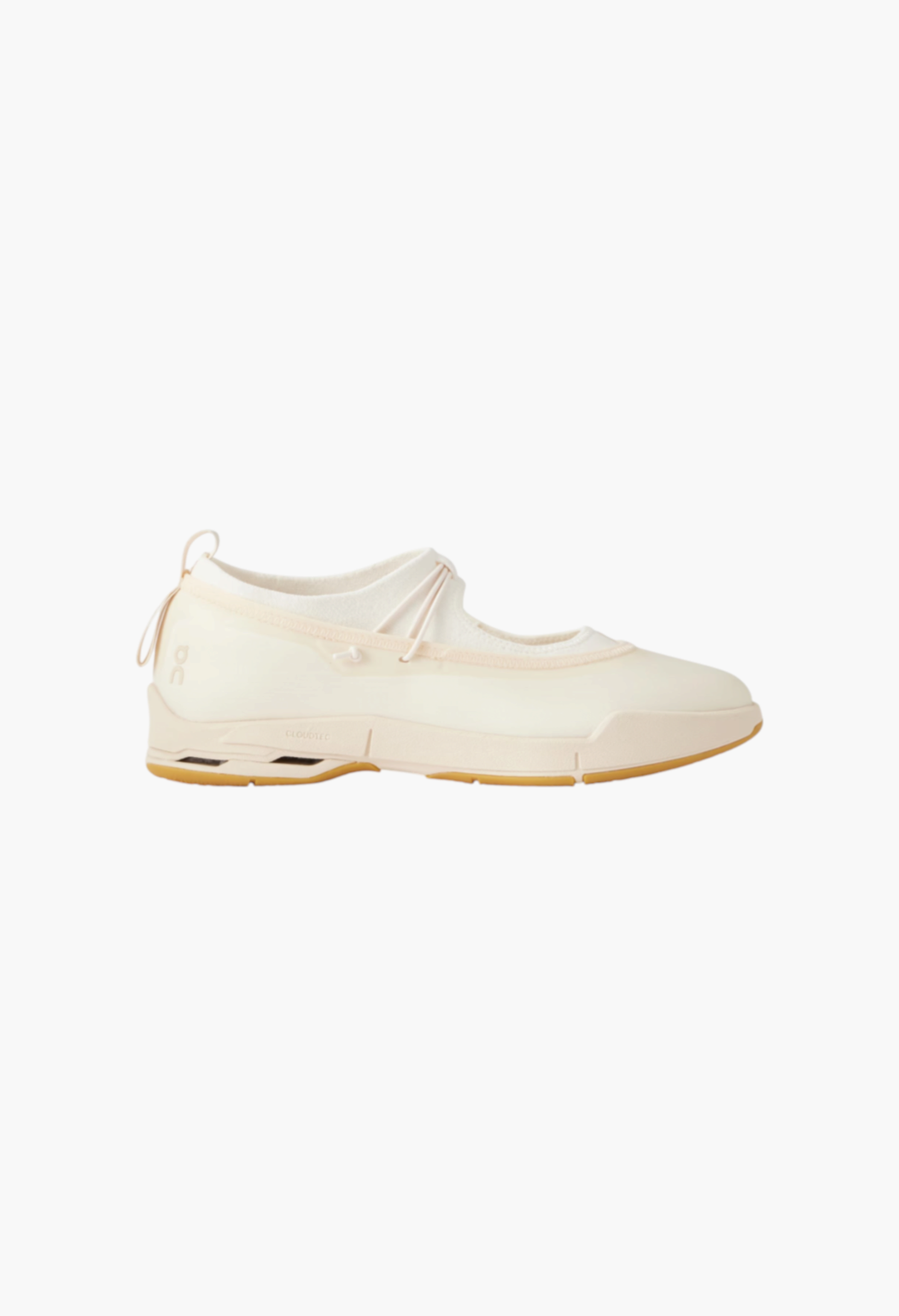 GLAM MODA ON x Zendaya Cloudnova Moon brown mesh Mary Jane sneakers with elastic strap and sculpted rubber sole
