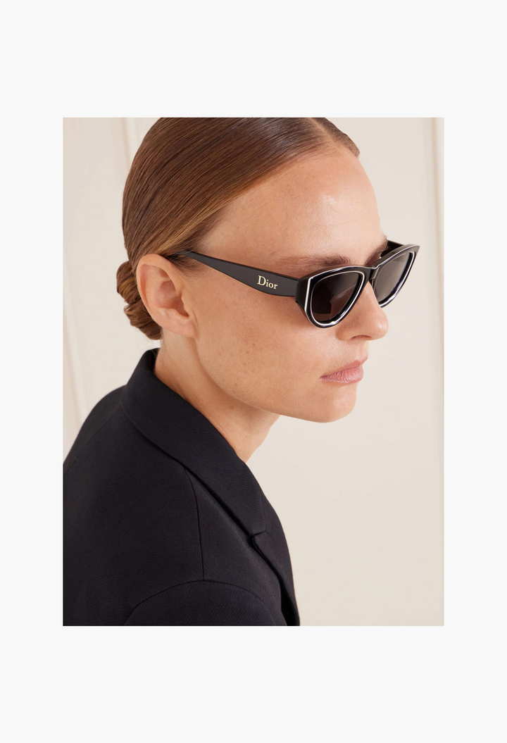 DIOR EYEWEAR Dior Pop B1I cat-eye acetate sunglasses - black - One Size